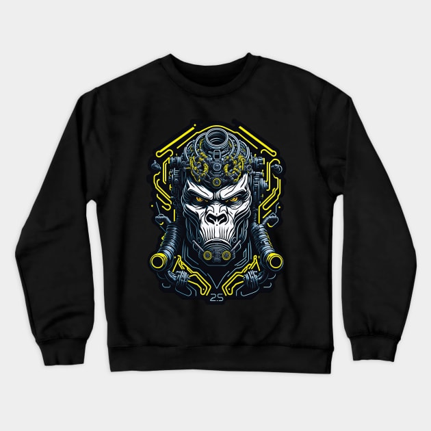 Techno Apes S03 D65 Crewneck Sweatshirt by Houerd